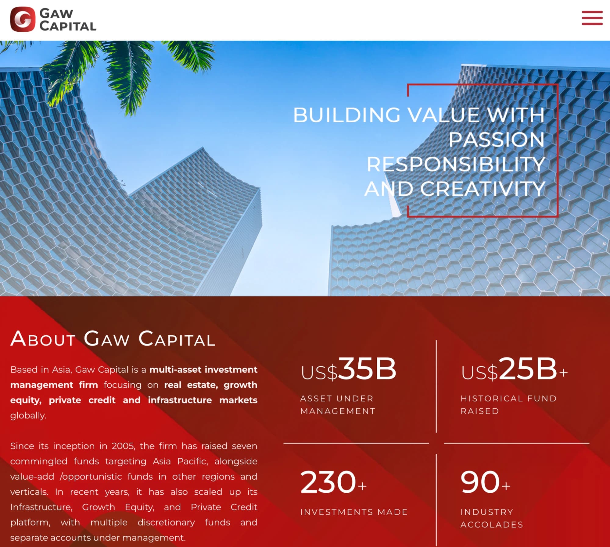 Gaw Capital corporate website